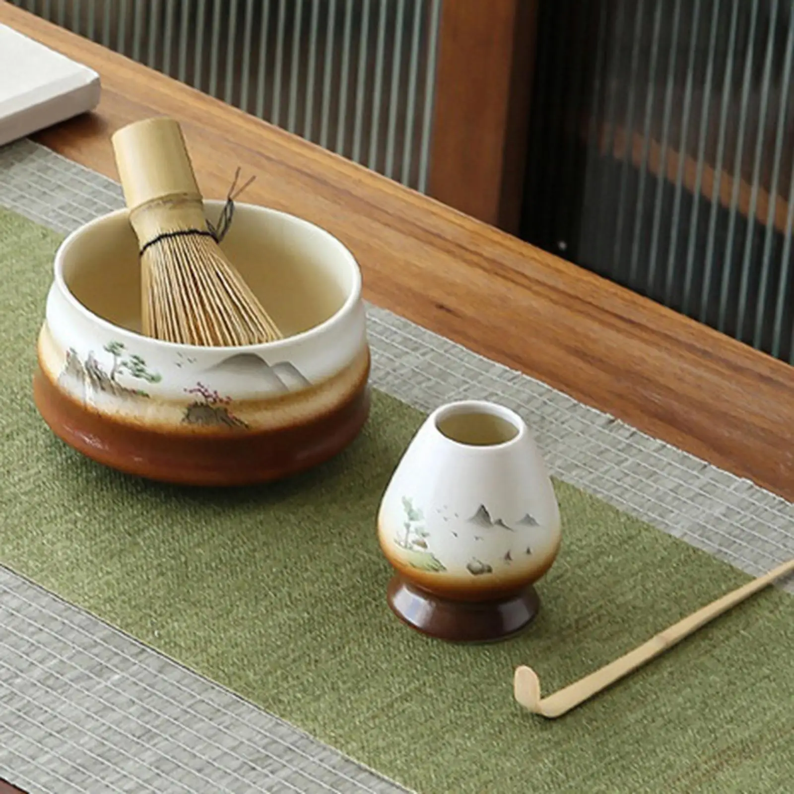 Authentic Bamboo Whisk Stand - Premium Holder for Expert Tea Enthusiasts