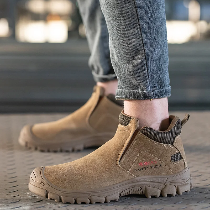 Safety Shoes Men Work Sneakers Indestructible Shoes Anti-smash Anti-puncture Protective Boots advanced winter