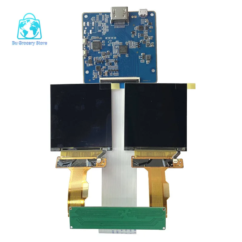 VR Dual LCD Display 2.9 Inch 1440x1440 40pin MIPI 90Hz HDMI Driver Board for Headset