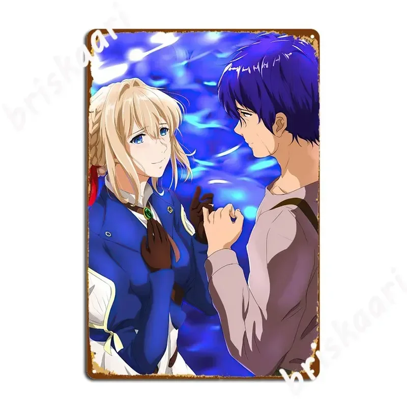 Violet Evergarden Metal Sign Garage Decoration Pub Garage Classic Pub Tin Sign Poster