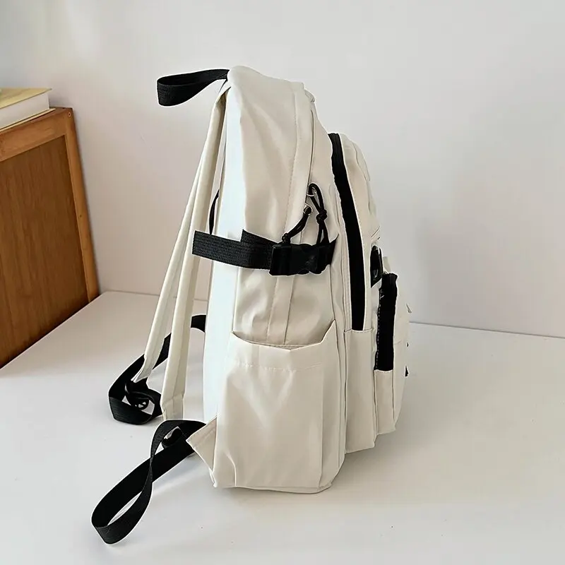 Street Sle ex Canvas Bapa Retro กระเป๋าสะพายไหล่อเนกประสงค์สําหรับนักเรียนมัธยมปลายและวิทยาลัยที่เดินทางท่องเที่ยว
