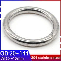 304 Stainless Steel Solid O-ring Welding Ring Rust-proof Ring Iron Ring Pet Pull Ring Fishing Net Pull Ring Hanging Ring