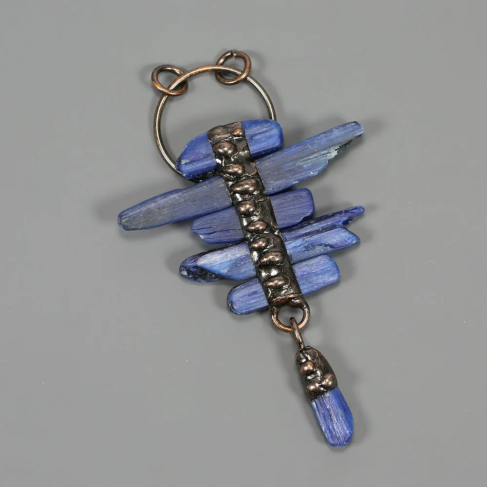 APDGG 1Pc Natural Blue Kyanite Gemstone Pendant Jewelry Making DIY