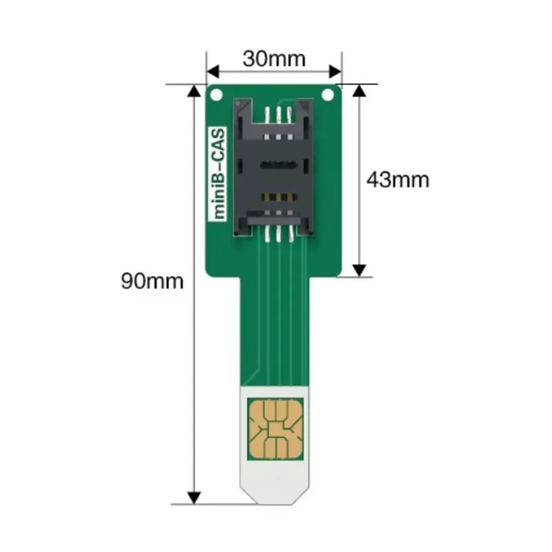 Universal Hybrid Dual Card Slot Adapter MiniB-CAS Compact Digital TV Card for Double Dual SIM Android Cell Phones Converter Card