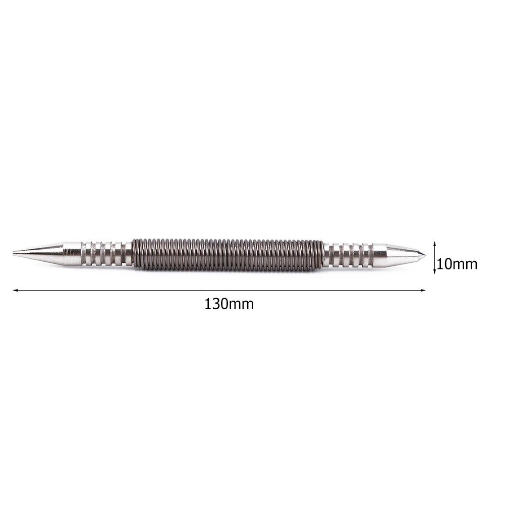 Spring Tool Hammerless Nail Set Center Holes Punch Spring Loaded Marking Metal Woodwork Drill Bit Door Pin Removal Tool