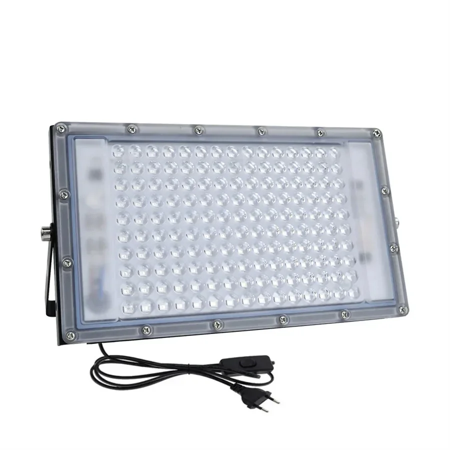 50/100/200/300W LED UV Floodlight 395nm Waterproof UV Curing Ultraviolet Lamp with Plug for Glow Party Stage Dance Wedding Decor
