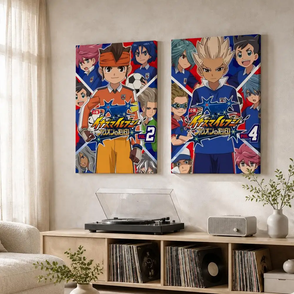 Japan Anime I-Inazuma Eleven Framed Wall Painting Wood Framed Wall Art Print For Bedroom Living Room Hallway Office Home Decor
