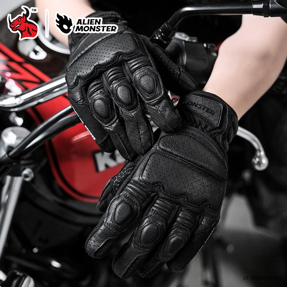 

Motorcycle Gloves Summer Off-Road Essentials Full Finger Breathable Mesh Gloves Unisex Durable for Outdoor Riding