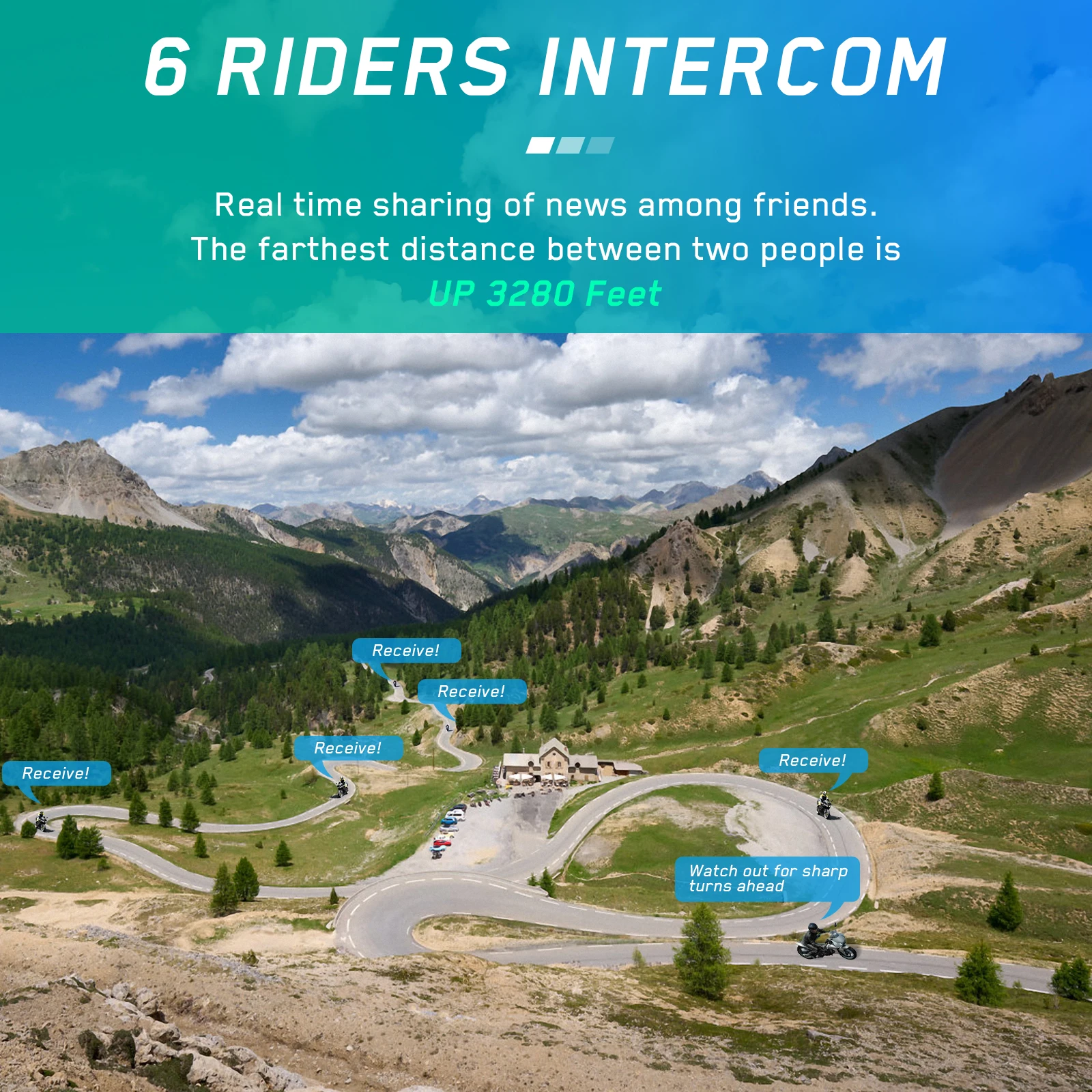 Motorfiets Intercom Helm Headset 1080P Video Wifi Recorder Camera Intercomunicador Maxto M3