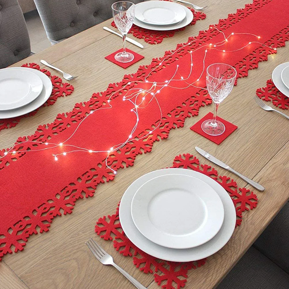 

8 Pcs Christmas Tableware Mat Heat Resistance Placemats Insulated Resistant Decor Dinner Insulation Pads