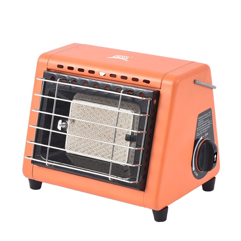 BRS-H23 Portable Tent Heater 1500W Outdoor Space Butane Heater with Control Valve Infrared Ray Patio Heater for Camping Winter