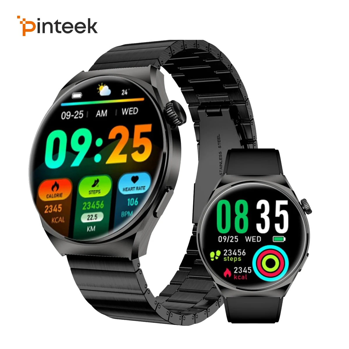 

Smart Watch with Bluetooth Calling, 1.43" AMOLED Display, IP68 Waterproof, Heart Rate/SpO2 Monitor, 300mAh Battery​ Watches