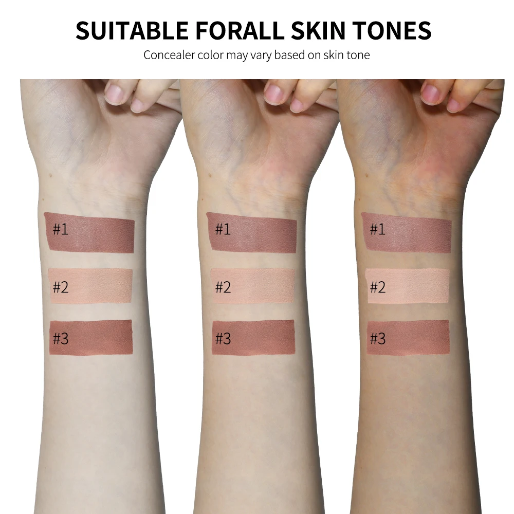 Die Haut korrigiert, hellt dunkel auf. Aufheller unter den Augen. Verbergen und hellt die Ringe auf. Nährt nackte Bräunungsfarben. Concealer-Make-up