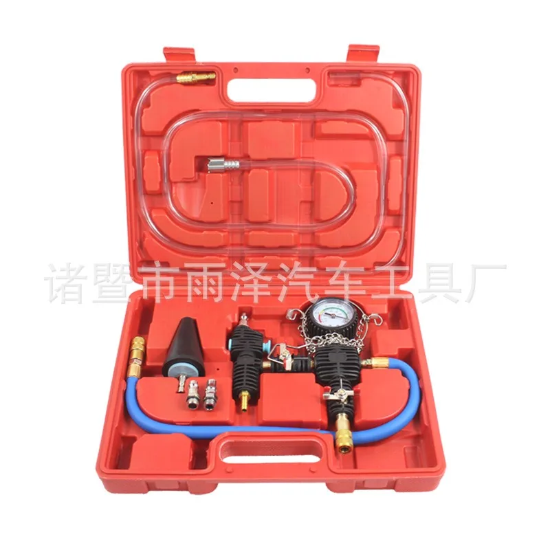 Vacuum Car Radiator Coolant Replacement Refill Tool with Gauge for Antifreeze Drain Fill Air Bleeding Universal Auto Kit