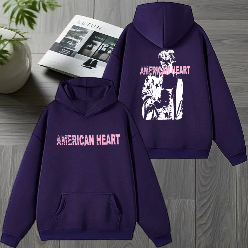 المغني بنسون بوني جولة العالم القلب الأمريكي 2025 مطبوعة هوديي الرجال النساء harajuku خمر البلوز للجنسين بلوزة من الصوف #6