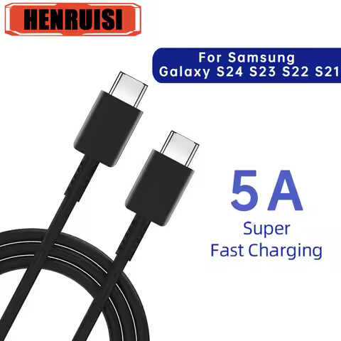 5A Fast Charging USB C Cable Mobile Phone Charger Type C Data Cord For Samsung S22 S23 Note 10+ 5G USBC Fast Charging Data Cable