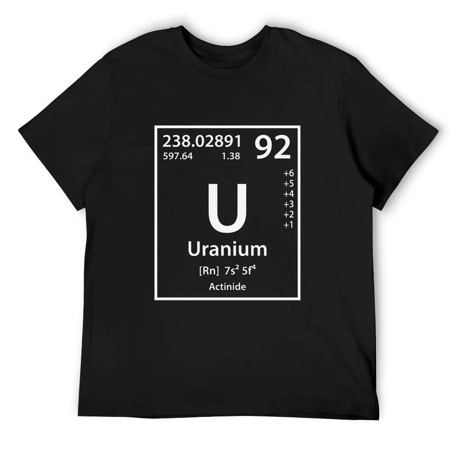 

Uranium Element T-Shirt Short sleeve tee valentines boutique clothes funny costumes Men's t-shirt