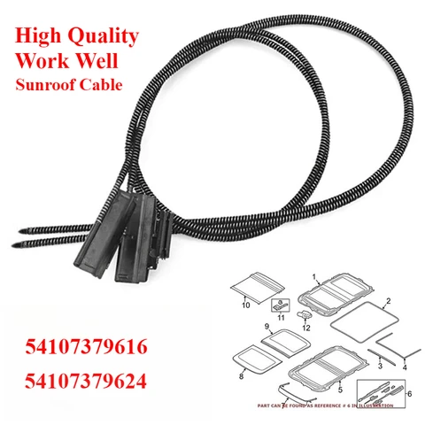 54107379624 Кабели стекла люка для Bmw Mini Cooper F55 F56 F