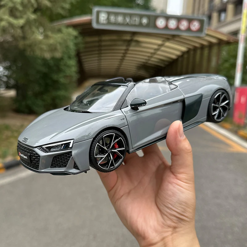 KengFai 1:18 2021 R8 convertible Audi performance car alloy