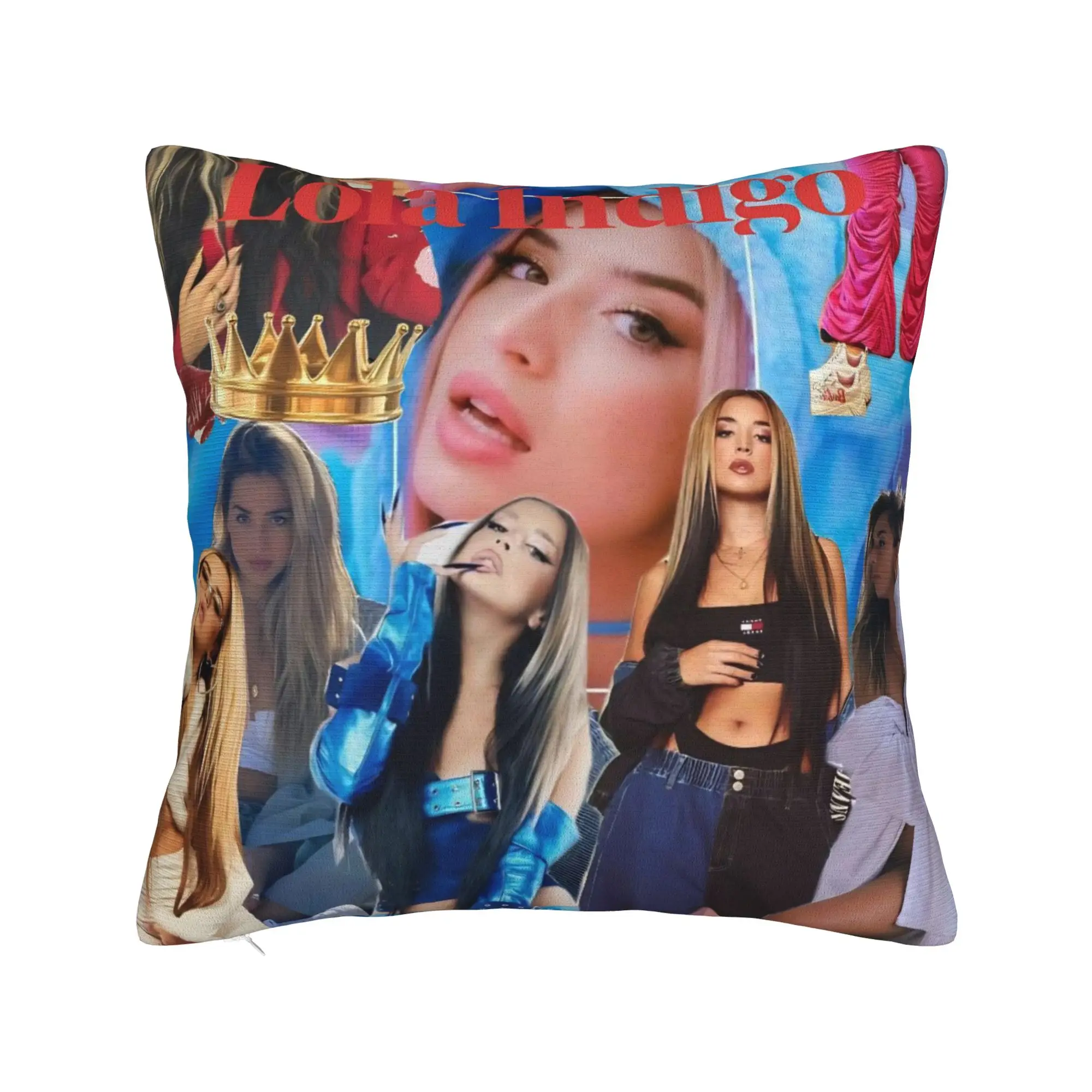 Funda de almohada L-Lolas I-Indigos de cantante española, producto, funda de cojín suave, funda de almohada de regalo, funda para el hogar de varios tamaños