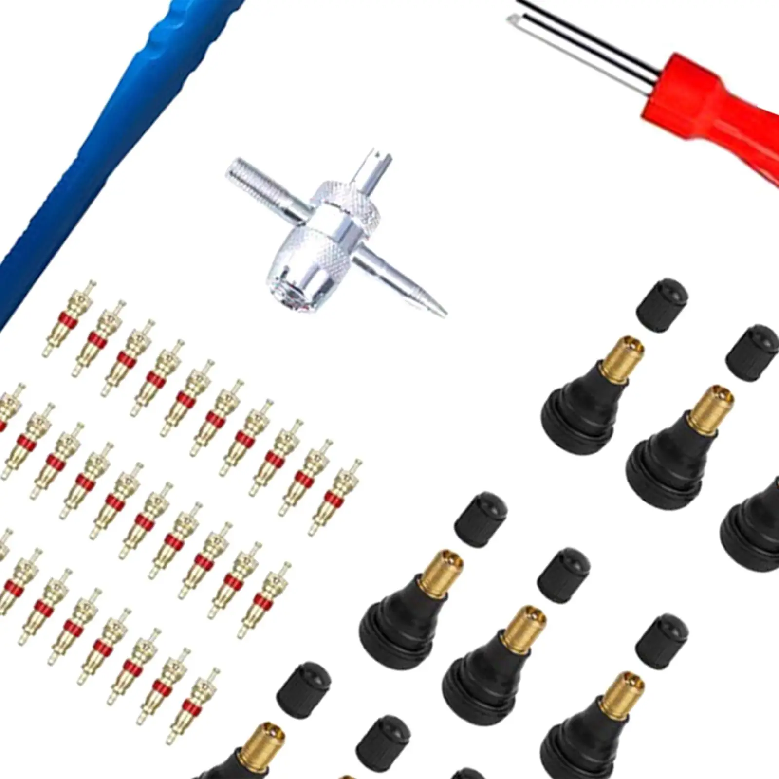 

Valve Stem Puller Installation Tool Set Plastic Metal Tyre Valve Repair Kit for Car Truck Motorcycle Bike Tubeless Tires
