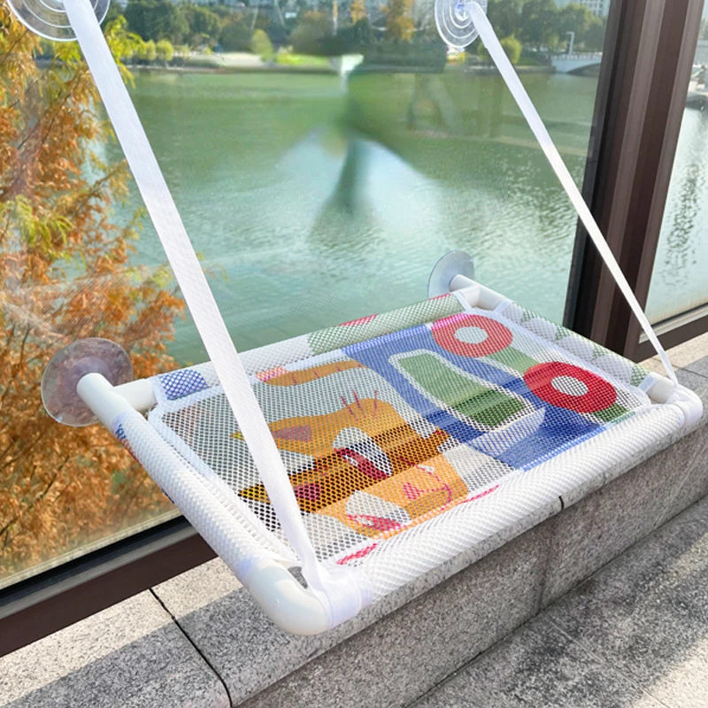 Hanging Cat Bed Pet Cat Hammock Aerial Cats Bed House Kitten Climbing Frame Sunny Window Seat Nest Bearing 20kg Pet Accessories