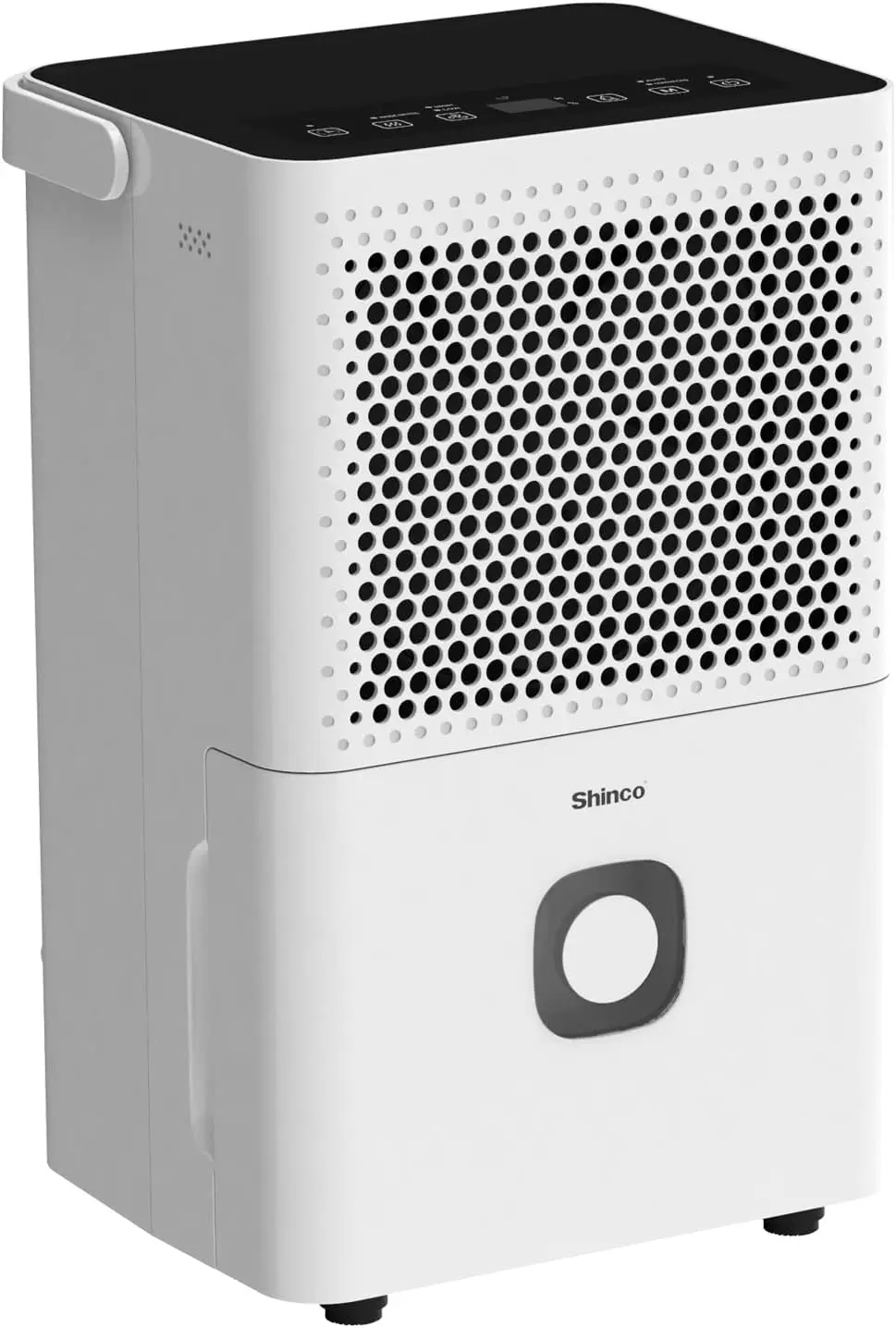 30 Pints Dehumidifier for Home and Basements, 1500 Sq.Ft Dehumidifiers with Drain Hose, Auto or Manual Drainage, Auto Defrost, Q