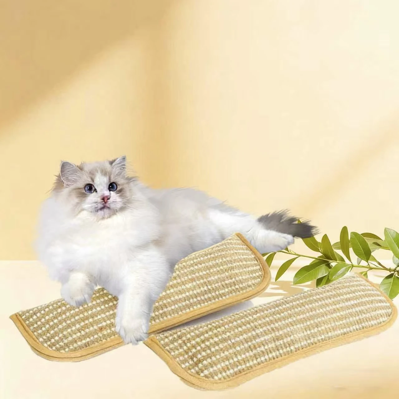 2026 Multi functional cat scratch pad toy pillow chew resistant cat bed soft mosquito repellent pet interactive toy