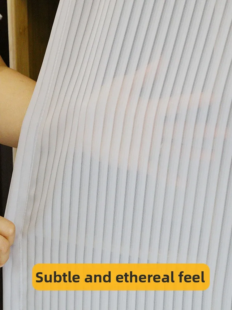 Magic Stick Dustproof Cabinet Door Curtain Home Wardrobe Closet Shelf Bookcase Utility Conceal Cloth Curtain Panel