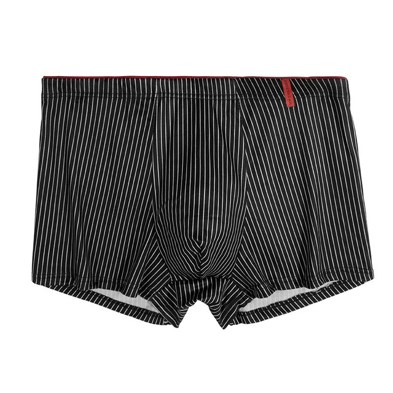 4 pezzi Intimo da uomo Set comfort traspirante Boxer da uomo Boxer a righe Sottili e ad asciugatura rapida