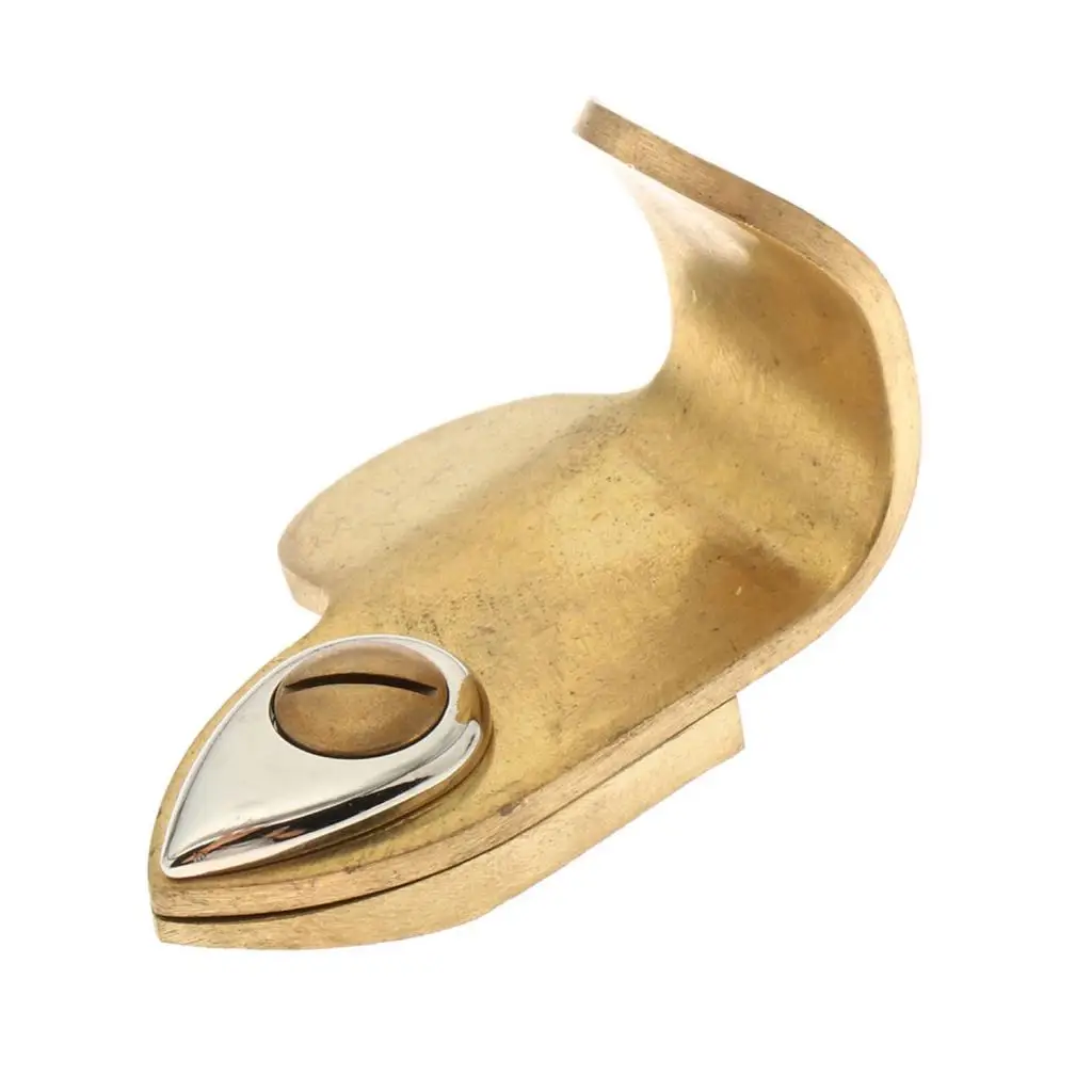 

Saxophone Thumb Rest Golden Copper Adjustable Thumb Hook Rest Saxophone Parts for Professional Alto Tenor Saxophones