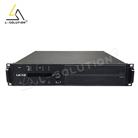 Professional 3300W Amplified Audio Equipment Selectable Connection Metal Controller LA12X 4ohm Impedance Speakers For All Models