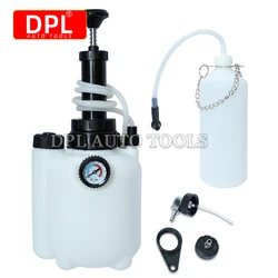 3L Car Manual Brake Bleeder Fluid Changer Hydraulic Clutch Oil Pump Empty Exchange Drained Kit with Adapter Replacement Tool