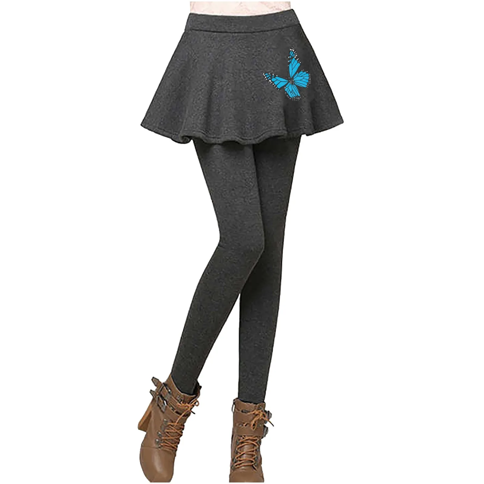 Winter Verdikte Leggings Vrouwen Bedrukt Stretch Panty Fleece Gevoerd Ondergoed Vrouw Sknny Hight Taille Workout Jogger