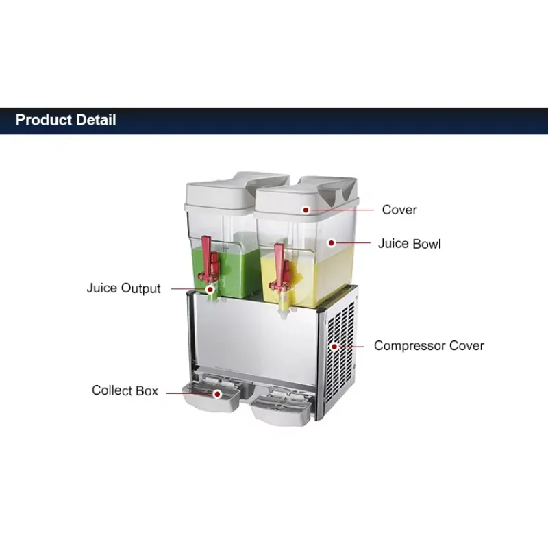 MCDH18LX2 عصارة/مستخرج كهربائية من الفولاذ المقاوم للصدأ أفضل الأسعار موزع عصير برتقال للفواكه والمواد الغذائية للبيع