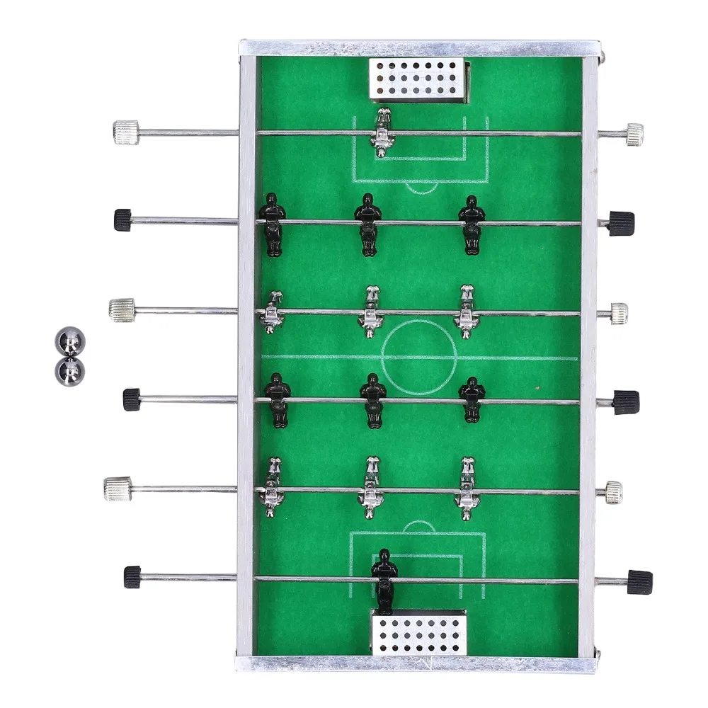 Mini desktop size Table Football Machine Aluminum wooden material Portable structure Foosball Game Desktop placement type