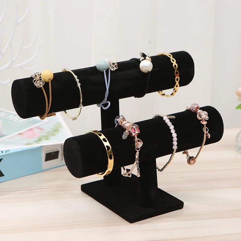 

1Pc Velvet Watch Holder Headband Hairband Bracelet Necklace Jewelry Display Storage Box Necklace Holder