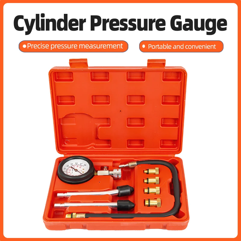 

Fuel Rapid Cylinder Pressure Gauge Detection Kit Multi-Functional Pressure Diagnostic Kit with Good Air Tightness Repair Tools
