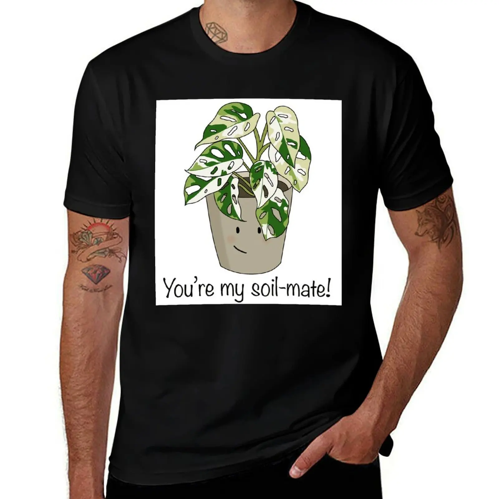 Monstera Deliciosa Variegata (White Monstera) T-Shirt Casual Basic Short Sleeve T-Shirt