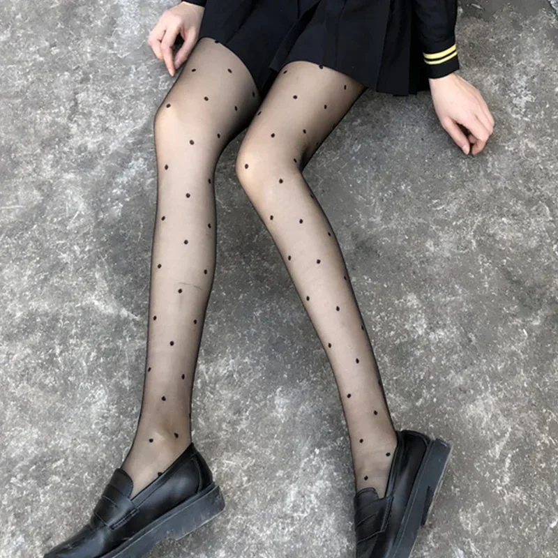 1pcs Polka Dot Pantyhose Women's Socks