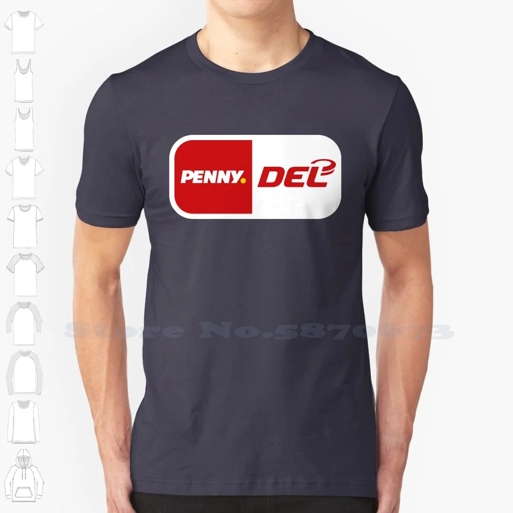 Deutsche eishockey liga (del) logo hochwertige t-shirts mode t-shirt neues 100% baumwolle t-shirt