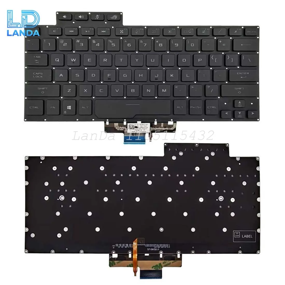 

Клавиатура для ASUS Zephyrus 0KNR0-261EUS00 V192426KS1 0KNR0-261EUS США с подсветкой