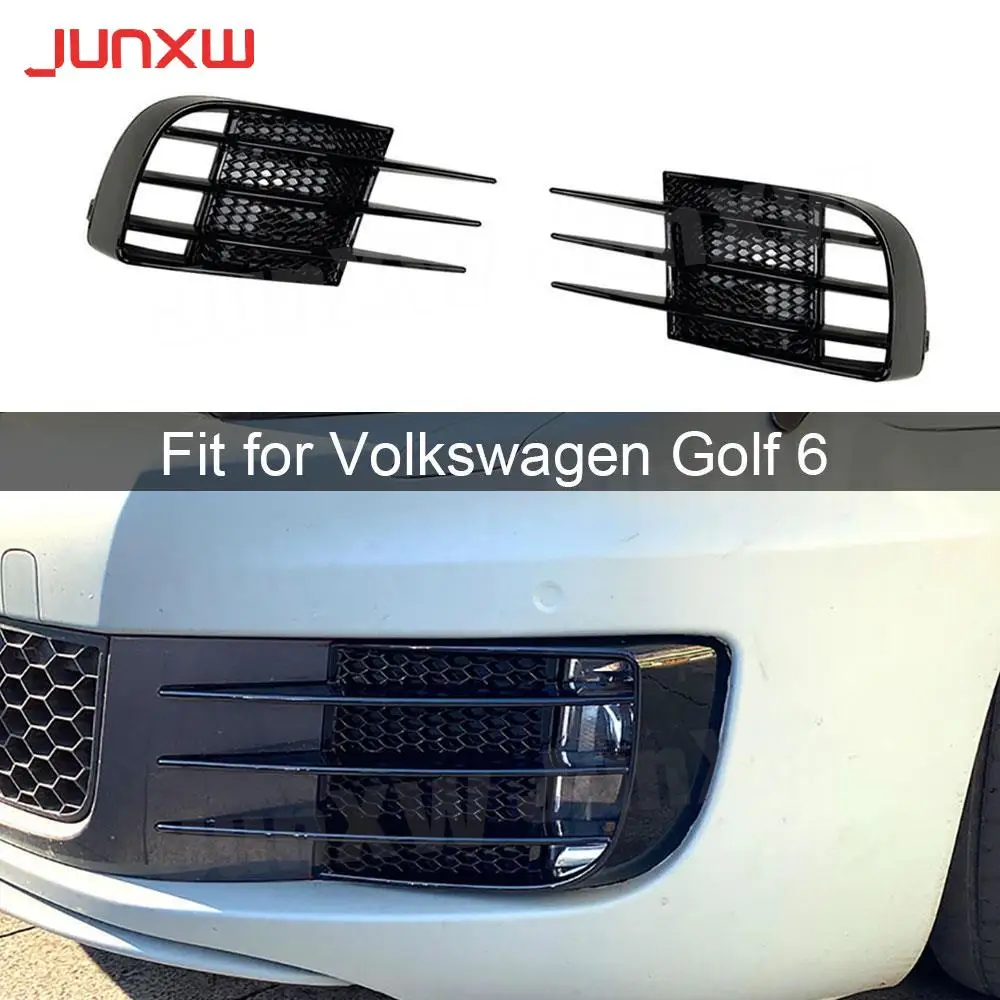 

Car Front Bumper Foglamp Grille Trim for Volkswagen Golf 6 GTI GTD 2009-2013 ABS Front Air Vent Anards Splitters Decoration