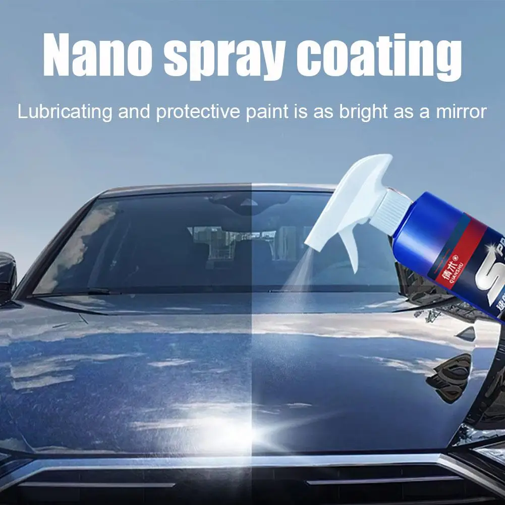 500ml Automotive Quick Acting Coating Agent Nano Crystal Auto Plating Waxing Spray Accessories Paint Agent Car V0N8