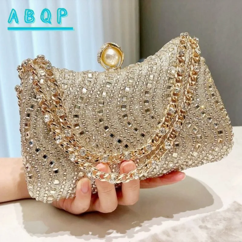 

Женский клатч, сумка для ужина, инкрустированная стразами сумка через плечо, сумки через плечо для вечеринки, свадьбы, модная элегантная вечерняя сумка