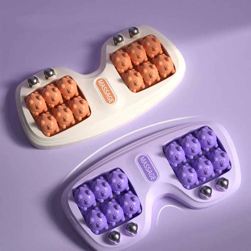 Foot Roller Massager Foot Massage Magnetic Bead Roller Multi-Point Foot Massage Foot Therapy Rubbing Foot Massager Tri Color