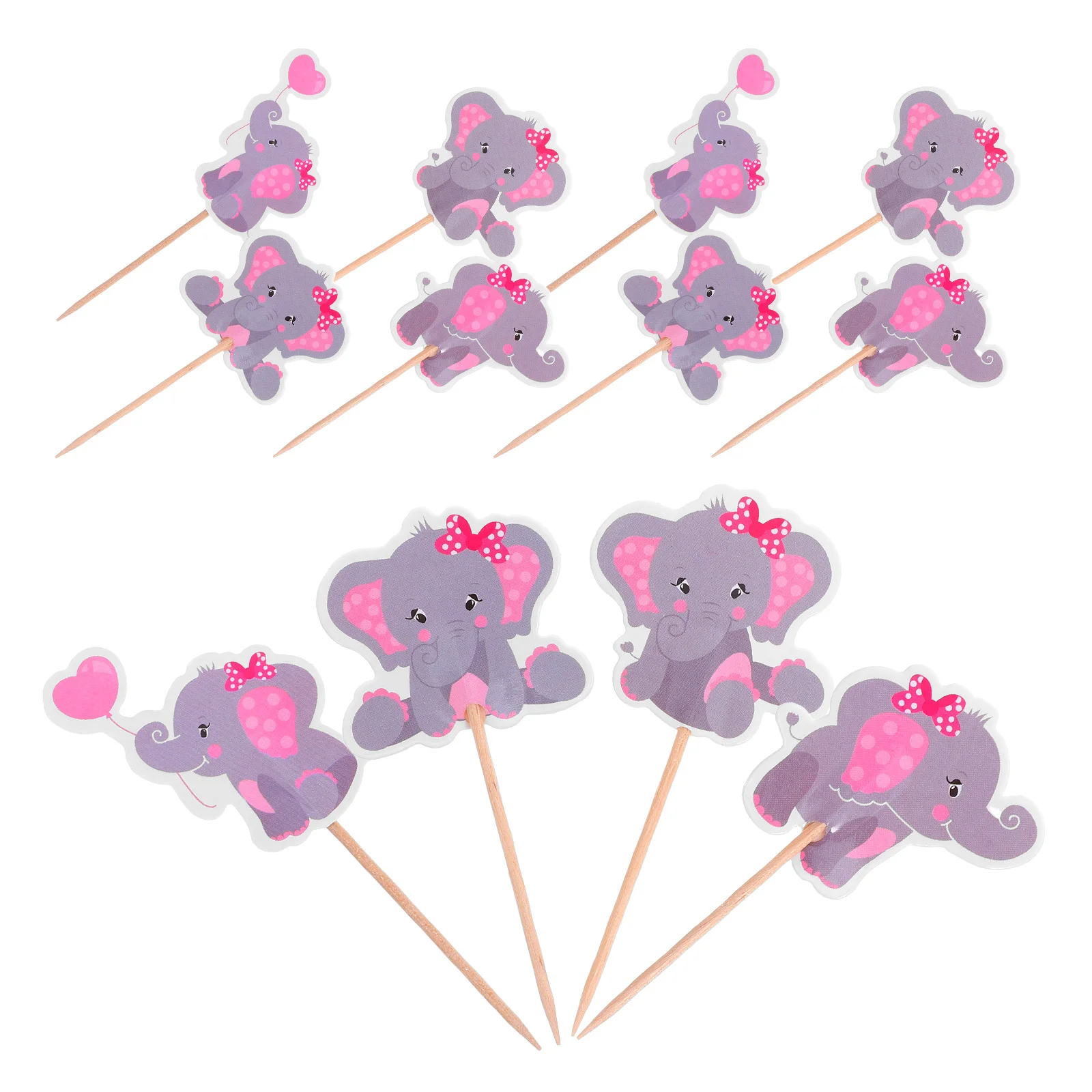 

36pcs Baby Cake Decorations Animal Cupcake Toppers Happy Gender Reveal Party Supplies Cake Decor