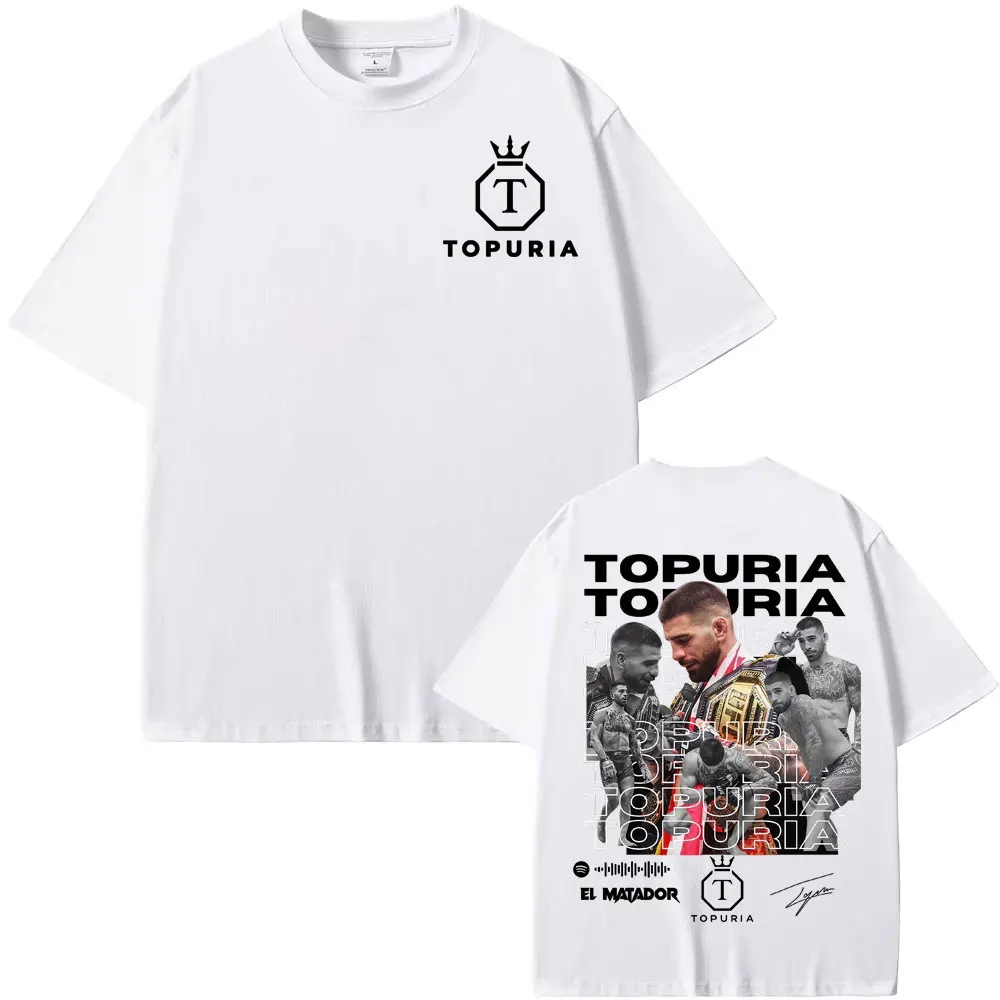

El Matador Ilia Topuria Vintage Graphic T Shirt Men's Clothing Fashion Gothic Oversized T Shirts Man Summer Tops Comfort T-shirt