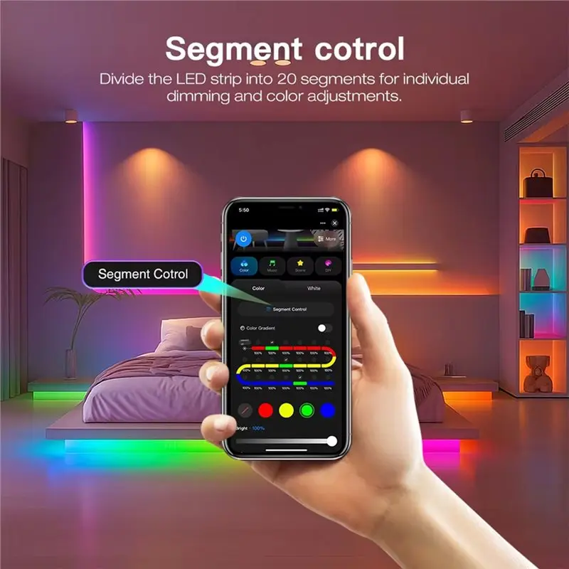 【CYBER MONDAY】GLEDOPTO GL-SPI206P Tuya SPI Pixel APP Control LED Strip Lamp Controller 2Pc Smart Life Zigbee Dynamic Static Mode