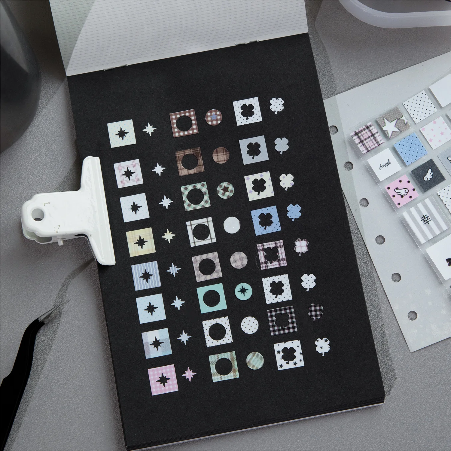 1 قطعة/الوحدة أشرطة لاصقة الزخرفية الأساسية مزدوجة غير المرغوب فيه مجلة اليابانية اخفاء سكرابوكينغ ملصقات #2